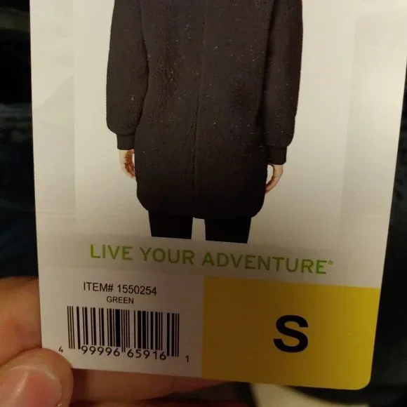 EDDIE BAUER Women Fleece Lynden Fleece Jacket-- Green Teal - Picture 10 of 10